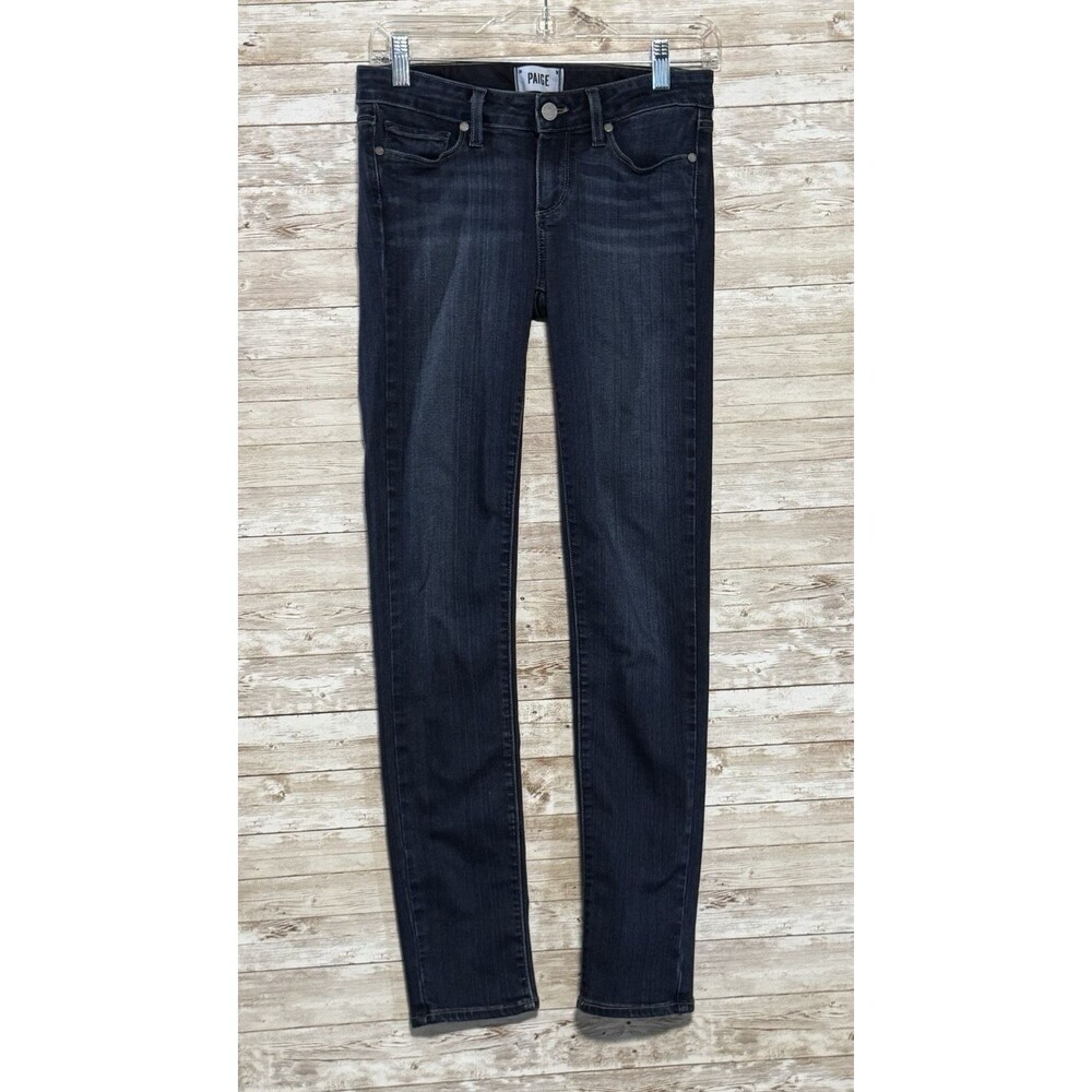 Paige Skyline Skinny Jeans Sz 26 Dark Wash Stretch Denim 28 x 29